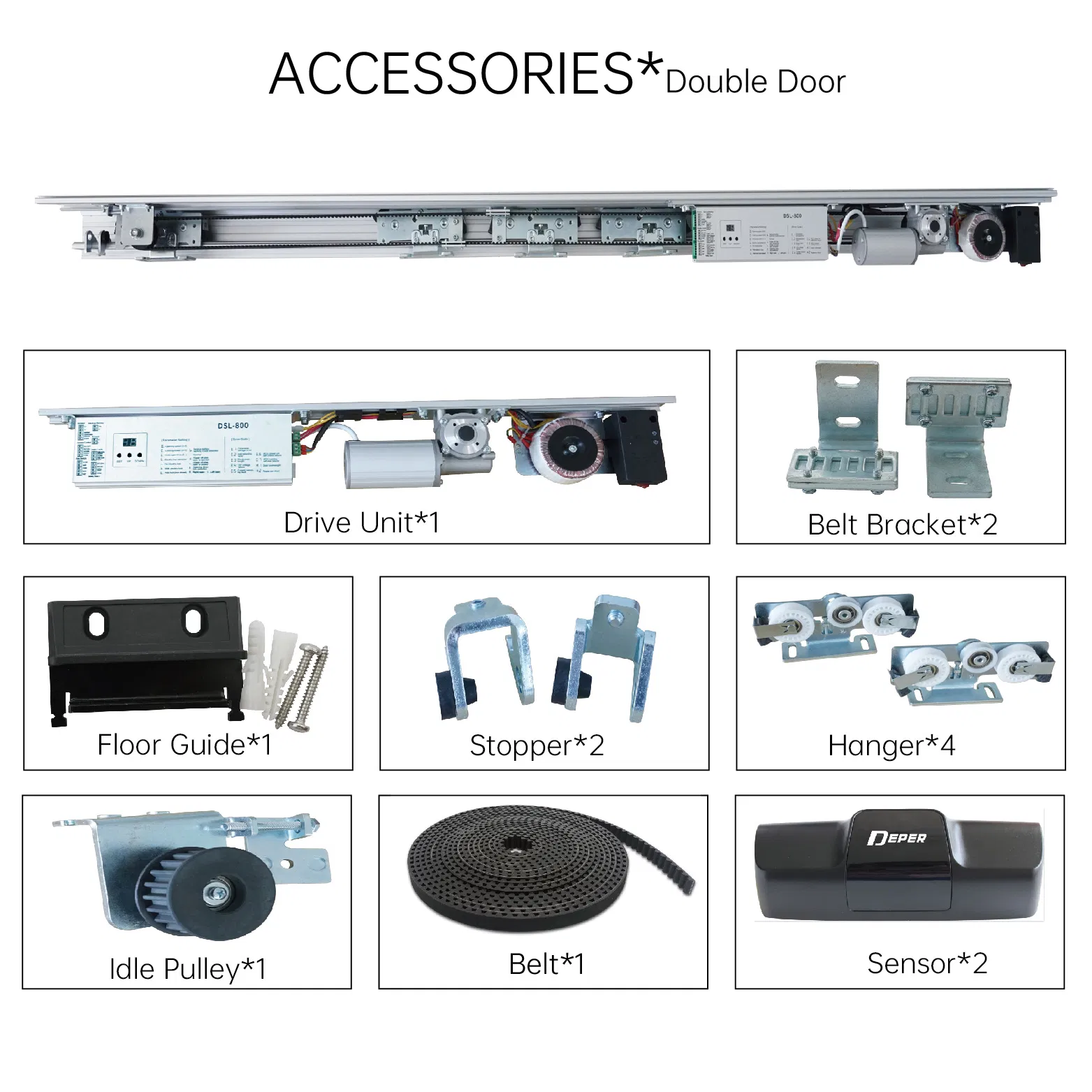 New Design DSL-800 Digital Display Controller Automatic Glass Sliding Door Operator/Kit CE &TUV Certification