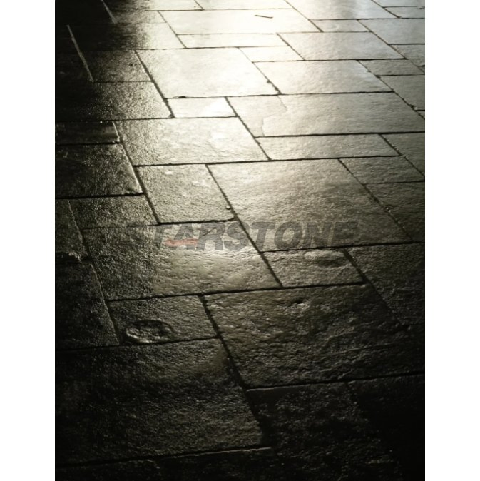 High Quality Black Natural Stone Custom Decor Wall Limestone Tile