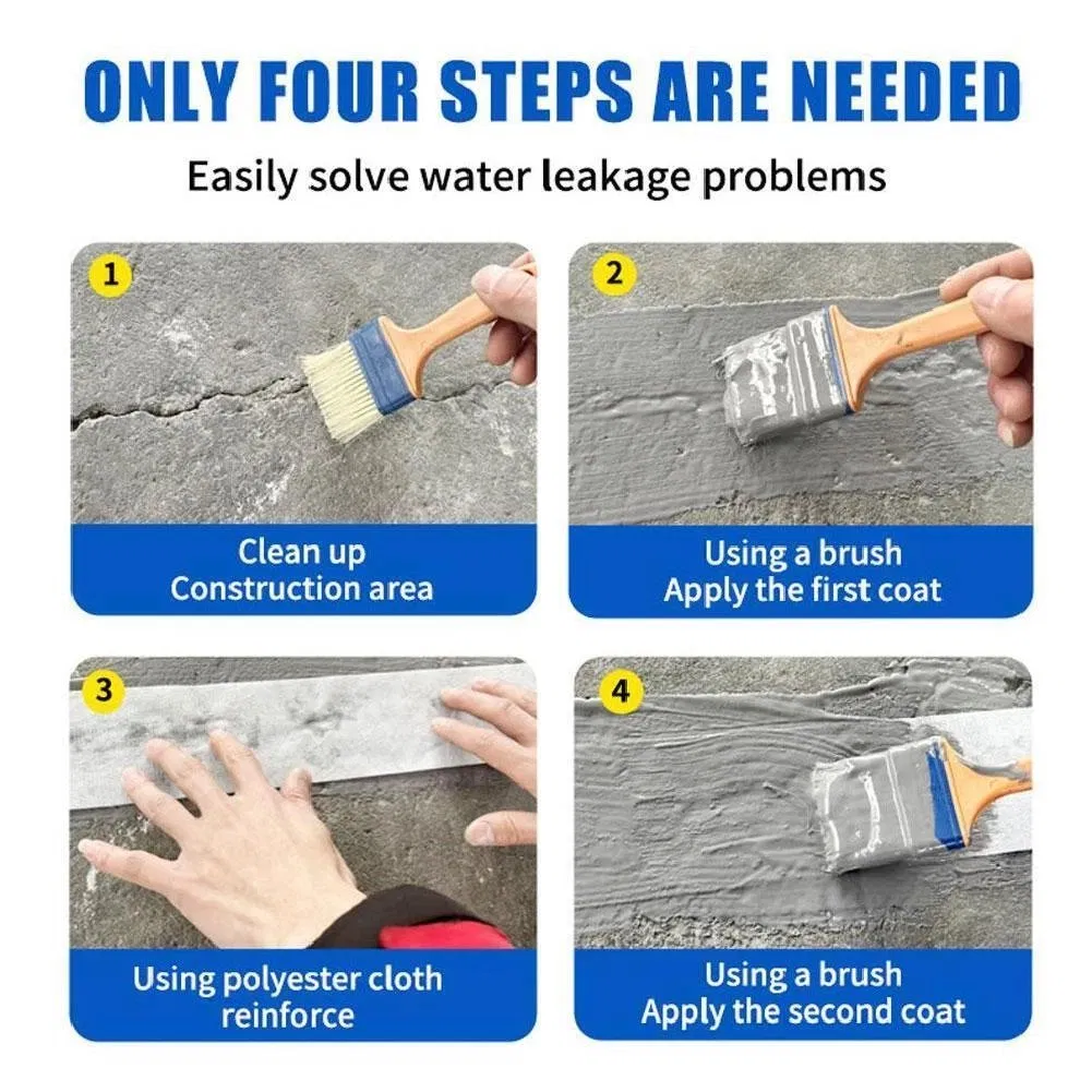 Source Factory UV Resistant & Corrosion Proof Polyurethane Waterproof Coating for Concrete Roof Other Waterproofing Materials