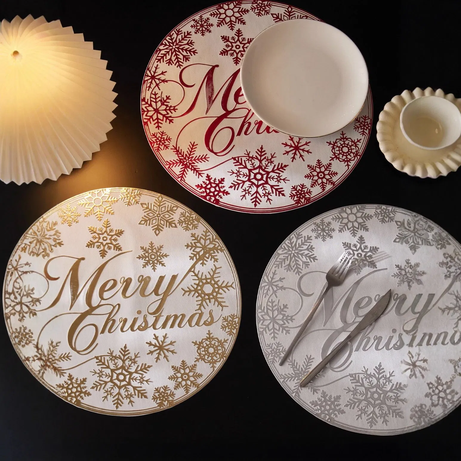 Heat-Resistant Sublimation Round Placemats for Home with Waterproof Coating