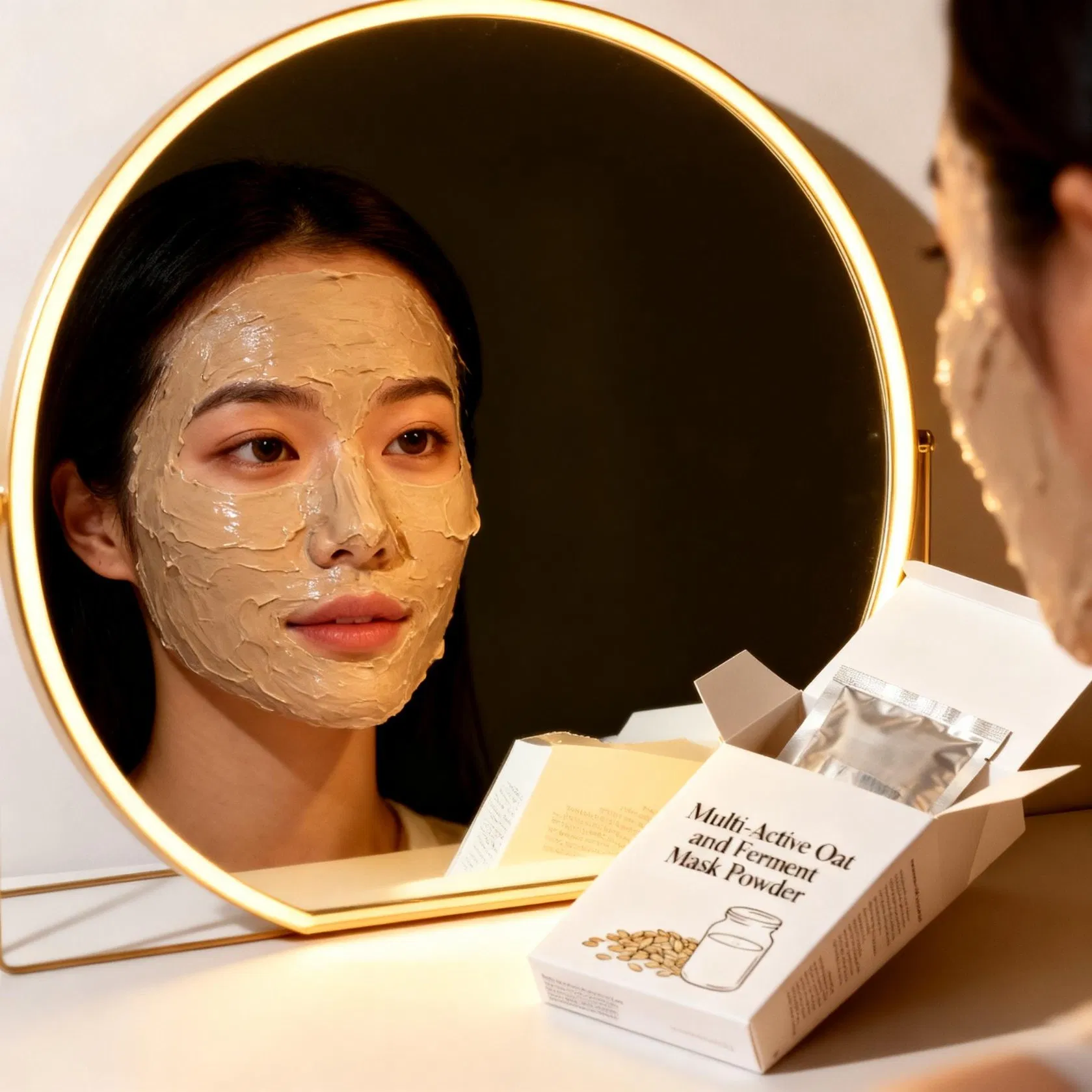 Organic Whitening Hydrolyzed Yeast Protein Natural Face Mask for Skin Lightening