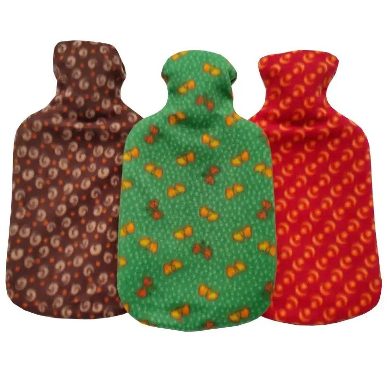 2023 Hot Sale Reusable Hot Water Bottles Rubber Hot Water Bag with Covers