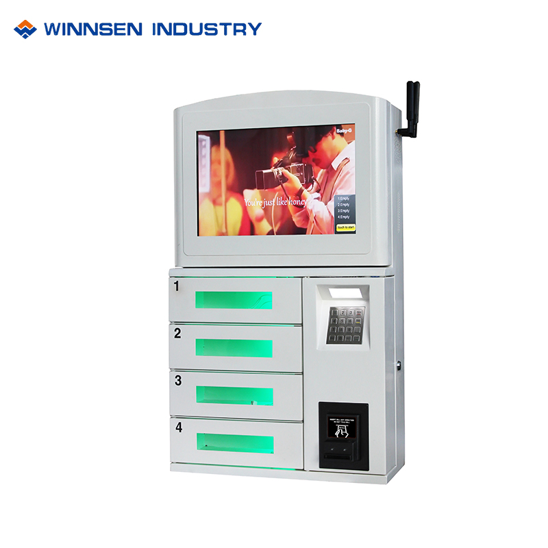 Зарядный шкаф для телефонов с сенсорным экраном и электронным замком