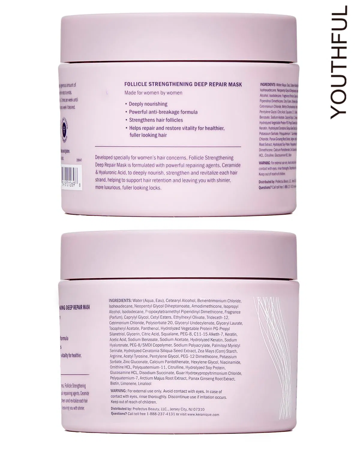 Deep Repair Hydration for Dry Damaged Hair Mask Keratin Protein Boost