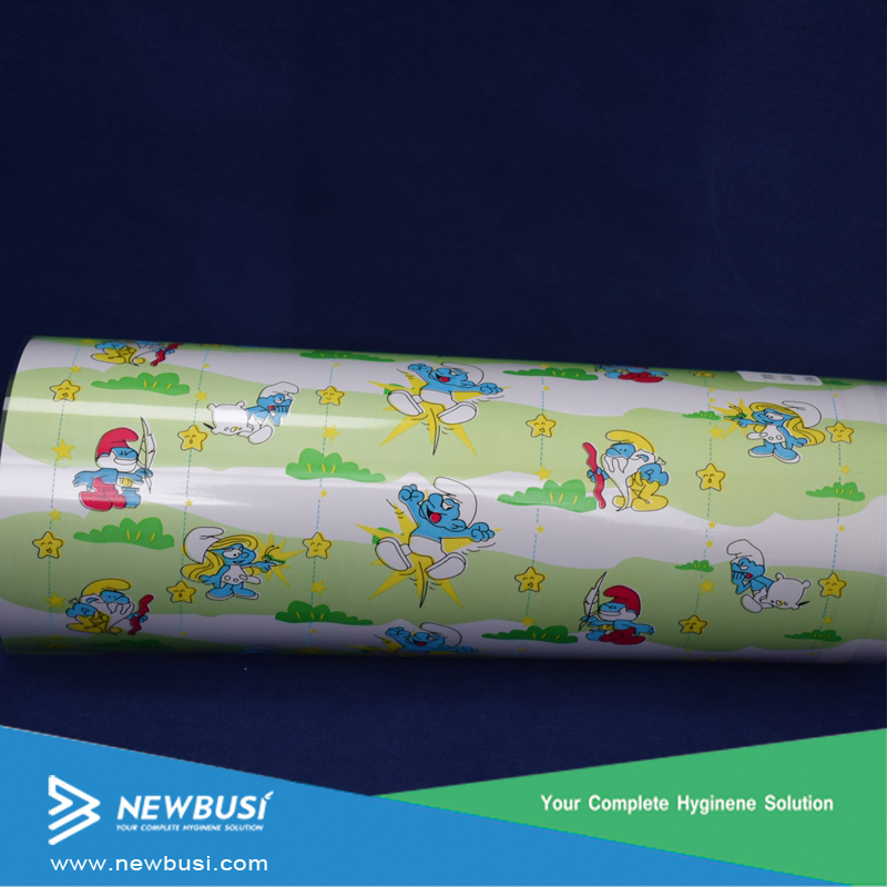 Colorful Mesh, PP Frontal Tape for Baby Diaper