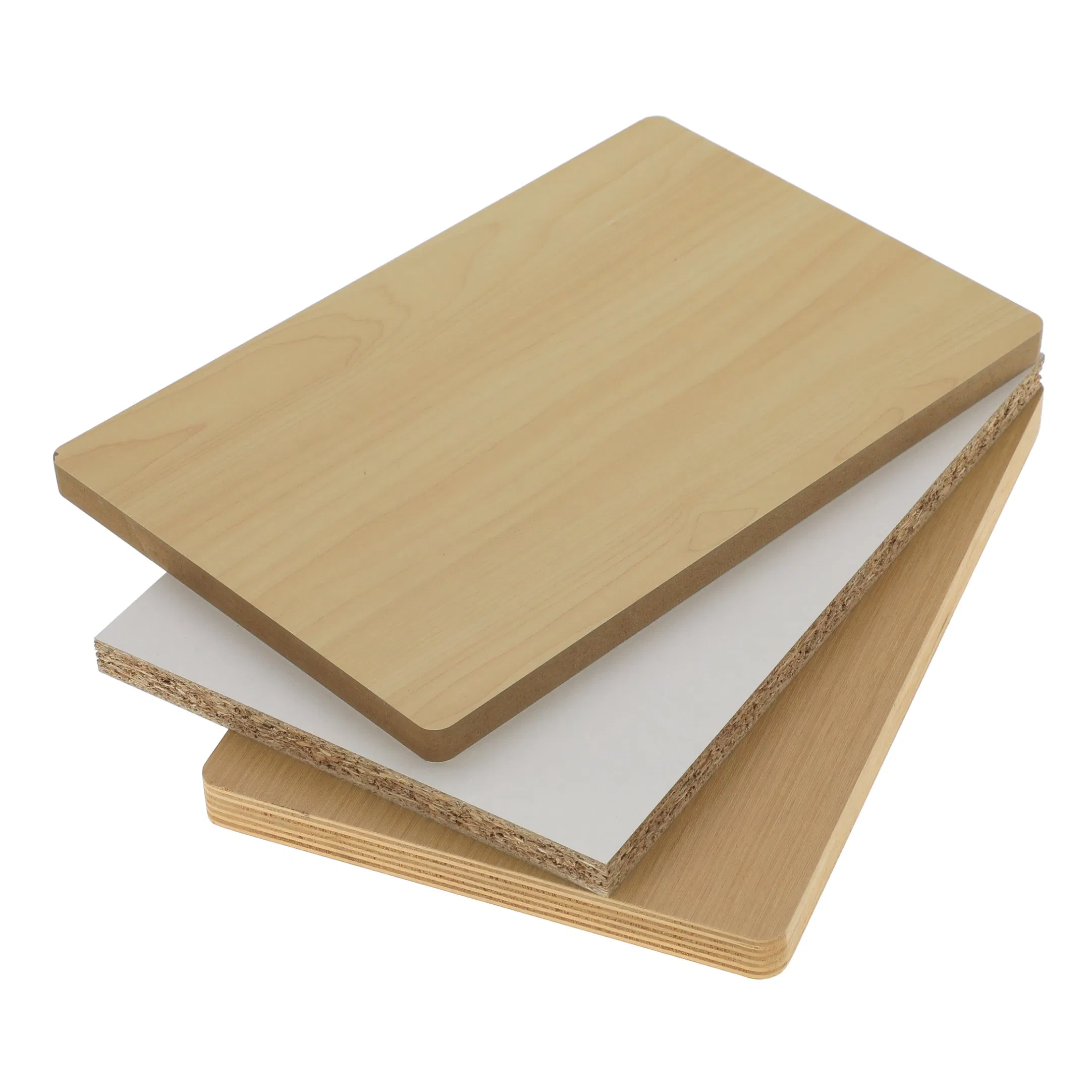 Chipboard Green Fiberwood Slat MDF Hmr/Mr Moisture-Proof /HDF Waterproof Plain Raw/Veneered/ Laminated Melamine MDF Board