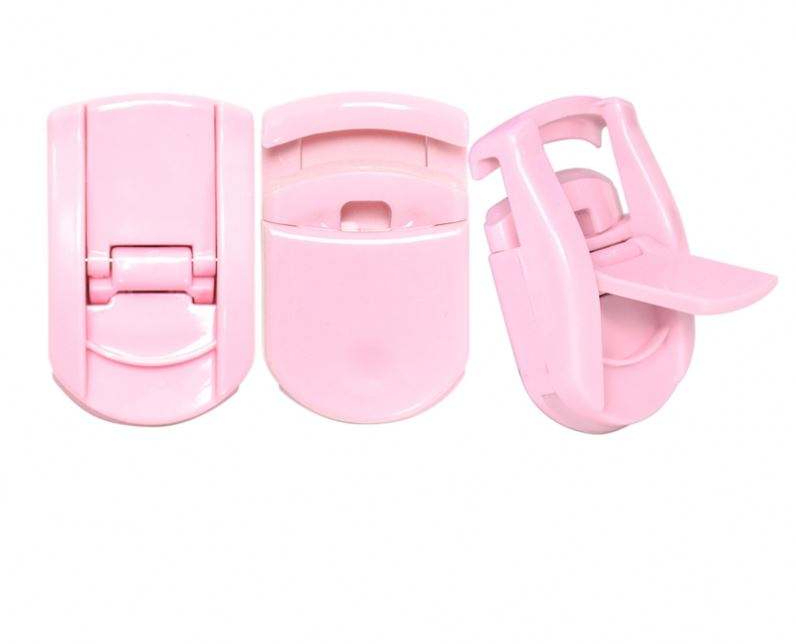 Cheap Rose Gold Pink Mini Plastic Eye Lash Curler
