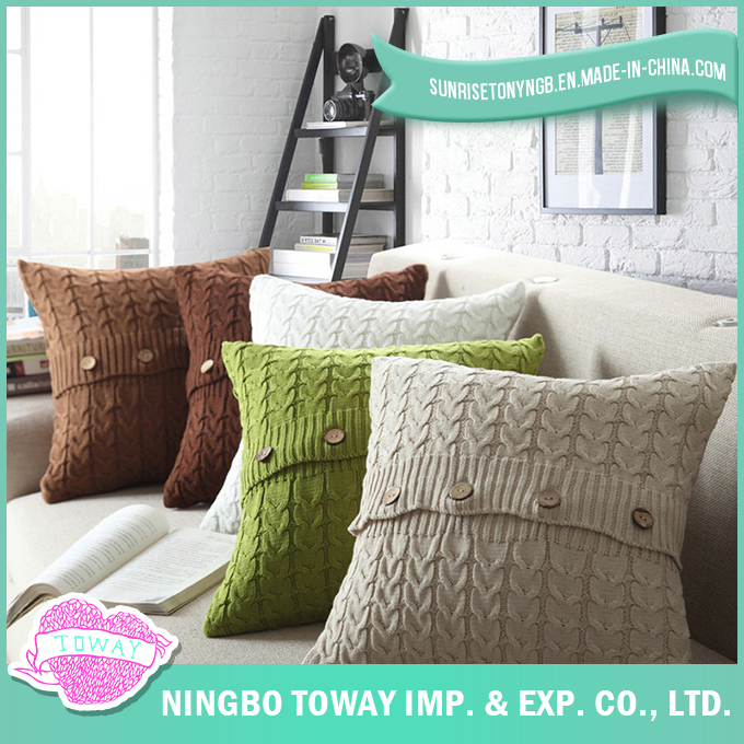 Decorative Pillowcase White Custom Cotton Cushion Cover Wholesale