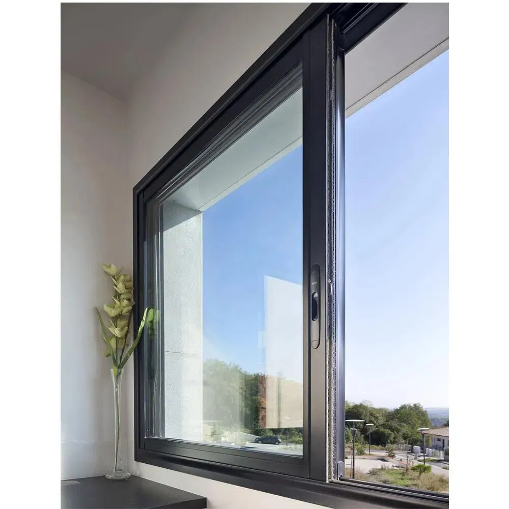Factory American Style Custom PVC Aluminium Sliding Window with Inside Grill Anti-Theft and Sound Insulation Window