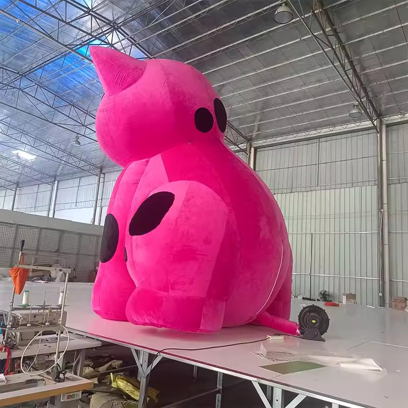 Boyi Giant Inflatable Lucky Cat Cartoon Inflatable Plush Cat