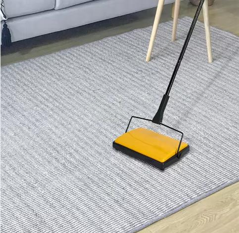 Carpet Sweeper Cleaner for Home Office Pet Hair Dust Scraps with a Brush