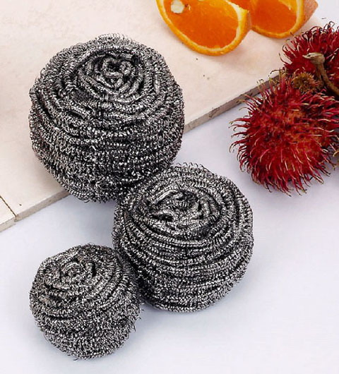 Spiral Ss Scourer with Polybag