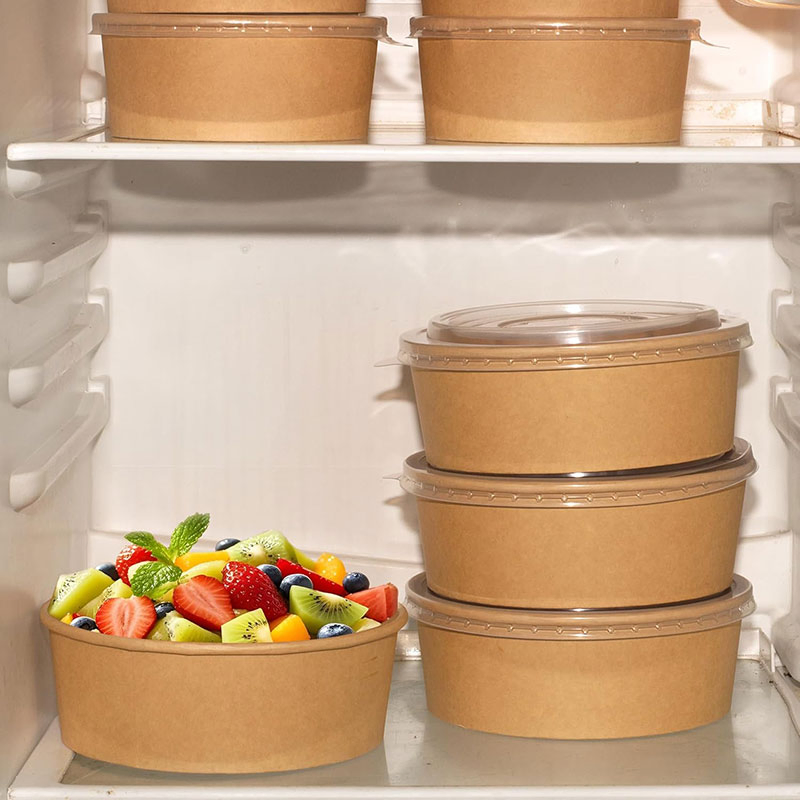 Water-Based Customized Color 100% Food Grade Paper Bowl for Lunch