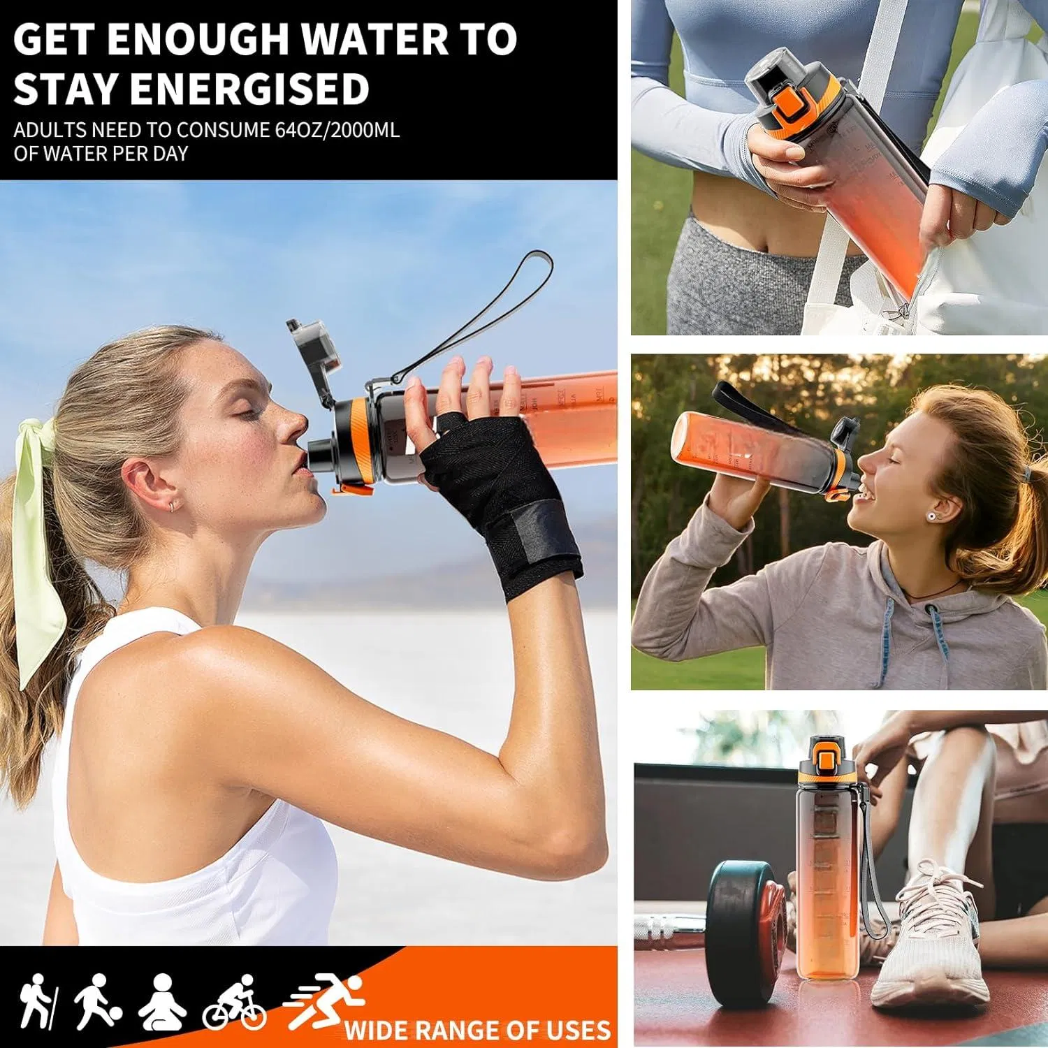 China Manufacturer Customized BPA-Free Leak-Proof Tritan Sports Water Bottle for Gym