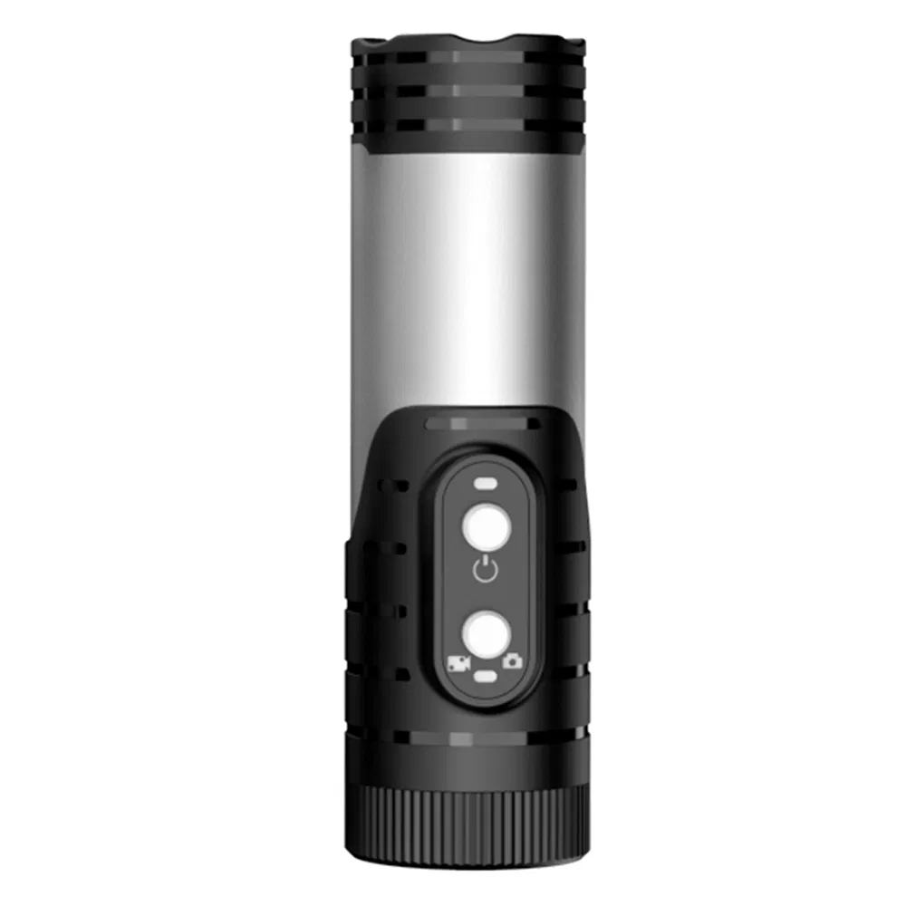 H68b 4K Anti-Shake Sports Camera WiFi Flashlight Recorder Outdoor Cycling Helmet Camera - Silver