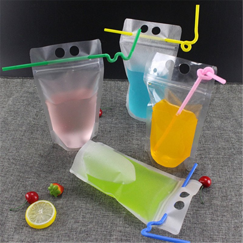 Plastic Beverage Bags Drink Container Drinking Fruit Juice Storage Bag