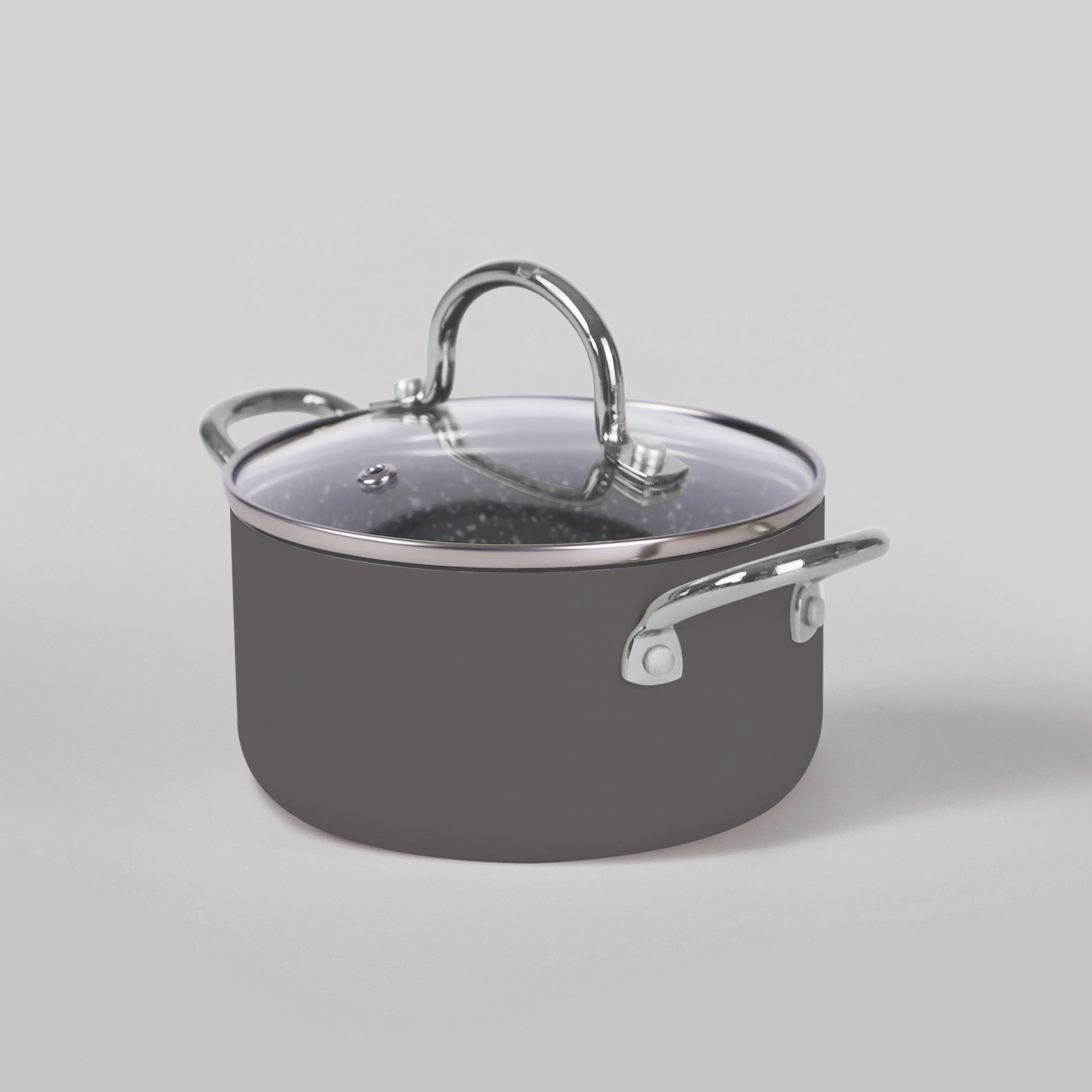 Camry Cookware Double Ear Nonstick Aluminum Flat Bottom Mini Stockpot