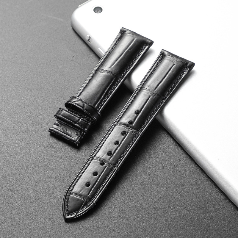 RC74 Alligator Luxury Lot Smart Packaging Black with 20mm Vintage Strap for Men Brown Machine Top Grain Apple Watch Leather Straps