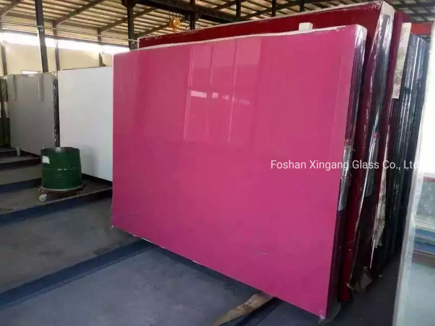 Coloured Back Painted Glass Acid-Etched Glass