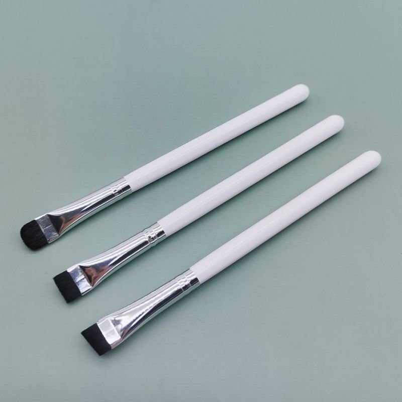 Round Head Synthetic Eyebrow Brush Black White Pink Brushes Makeup for Eyeliner Eye Shadow