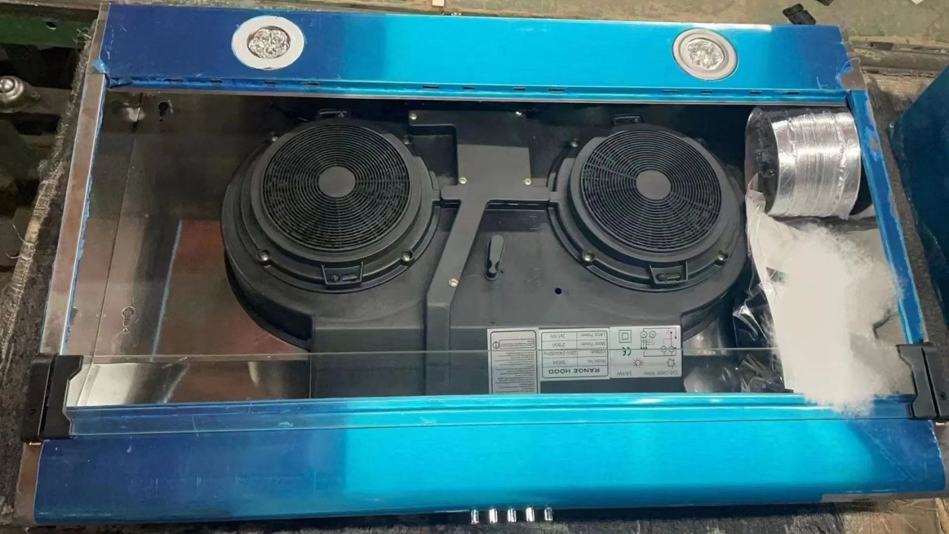 Under Cabinet Copper Motor Kitchen Air Exhaust Slim Range Hood