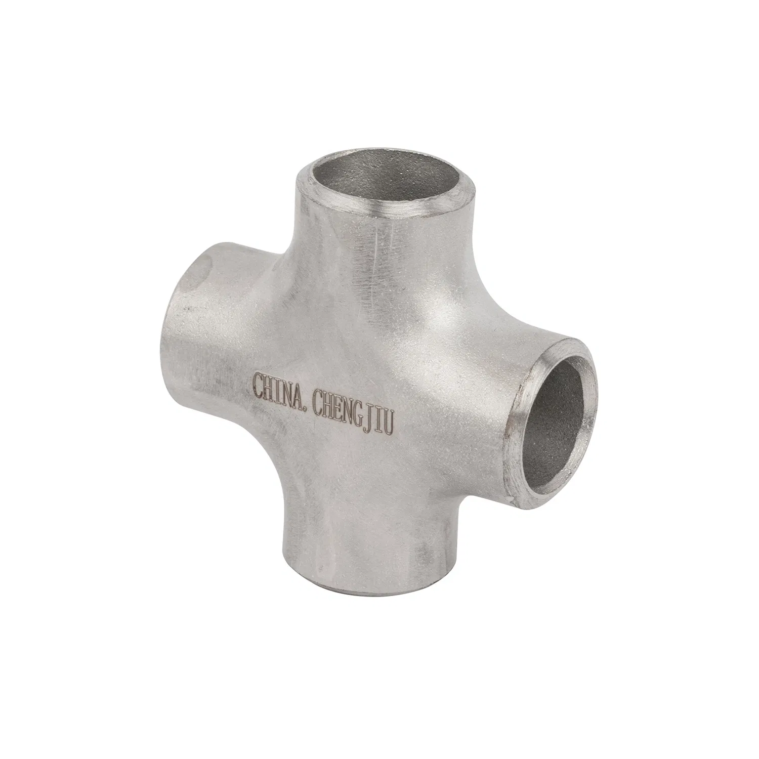 En10253-4 ASME ANSI B16.9 Mss Sp-43 DIN2605 JIS B2313 Sh3408 Sh3409 GB/T13401 Stainless Steel Pipe Butt Welding Cross Fitting 304/316L Sch10/20/40 0.875