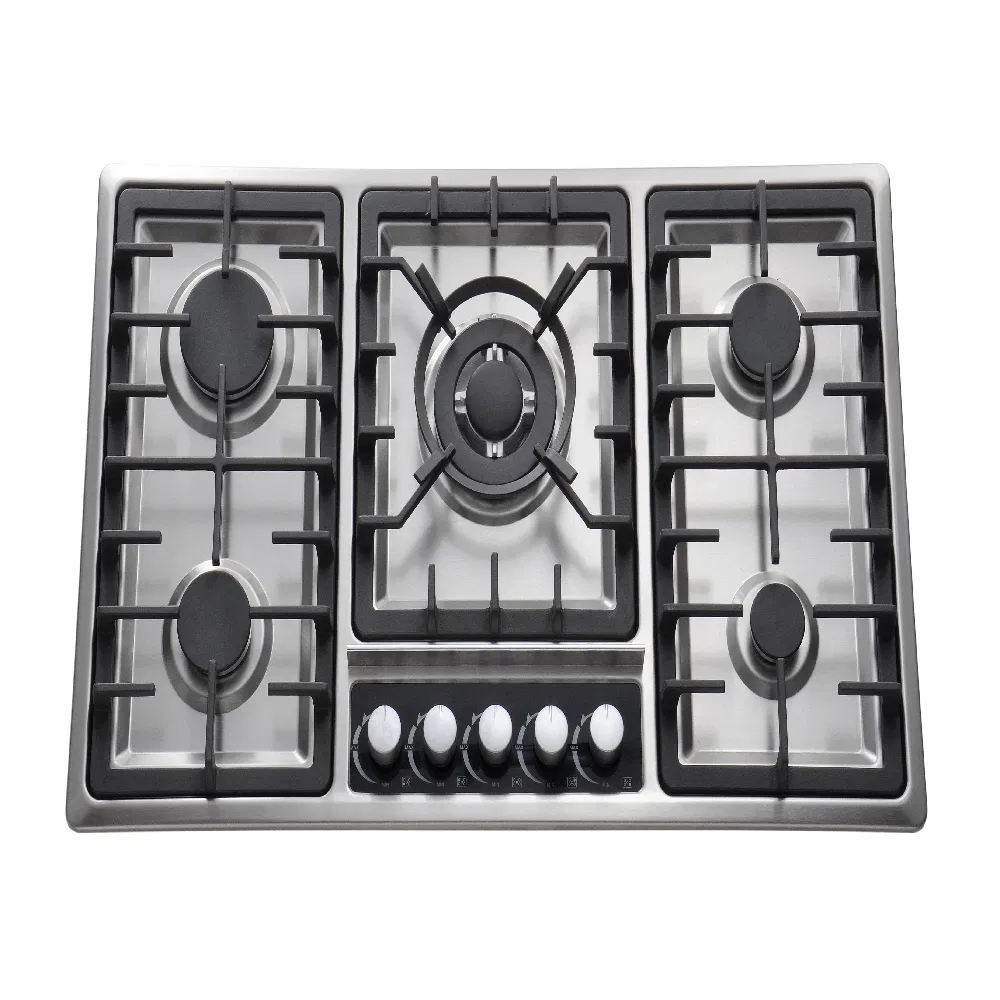 Chic Oven Gas Burner with 5 Burner Fashion Design Kitchen Stove