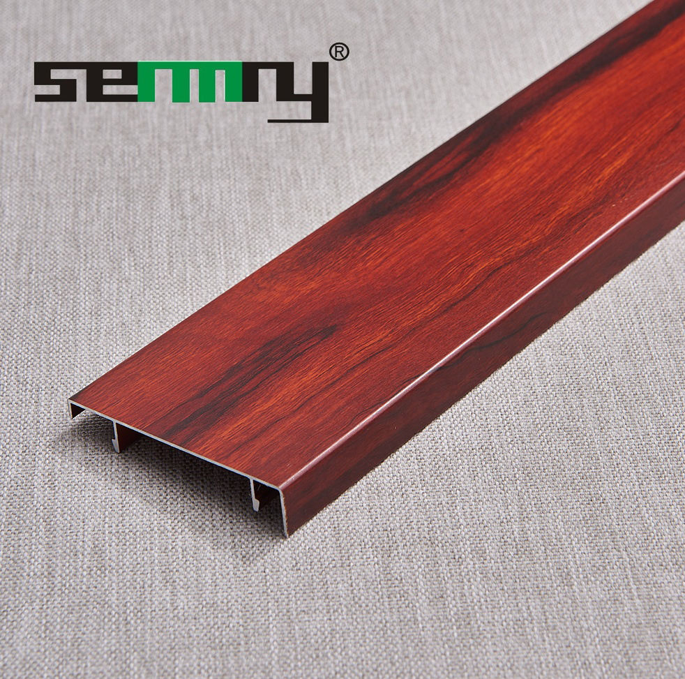 Minimalist Aluminum Alloy Skirting Board Self-Adhesive Buckle Design Ultra-Thin Wooden Floor Cabinet Aluminum Foot Line