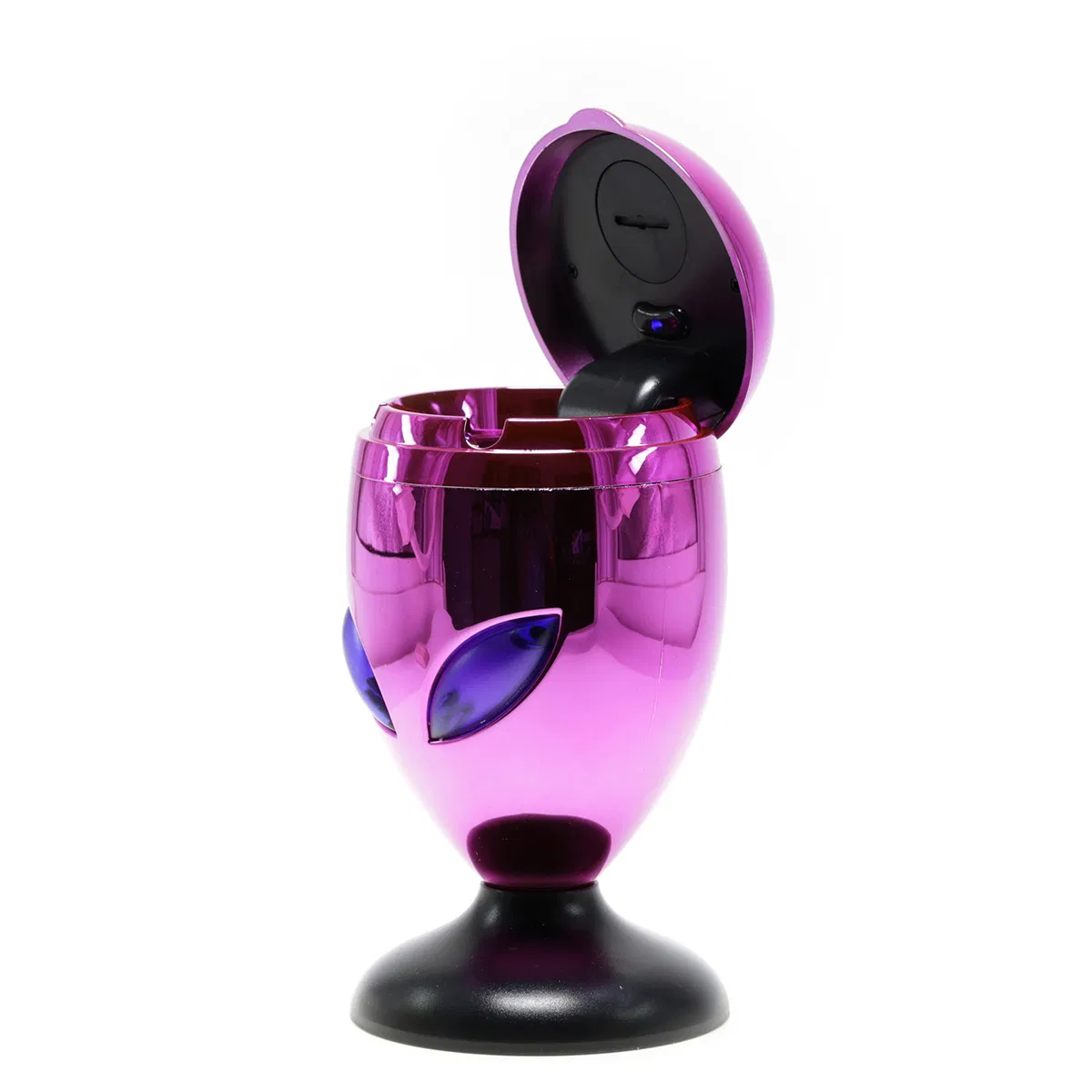 Smoking Accessories Personalized Car Ash Tray Holder Plastic Tinplate Portable with Light Alien