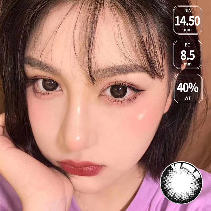 Ksseye Wholesale Price Contacts Lenses Natural Color Fashion Cosmetic Colored Eye Contact Lens for Eyesight Prescription Color Lenses with Correction