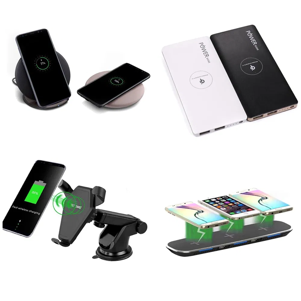 Быстрая беспроводная зарядка 2A Qi для iPhone и Samsung