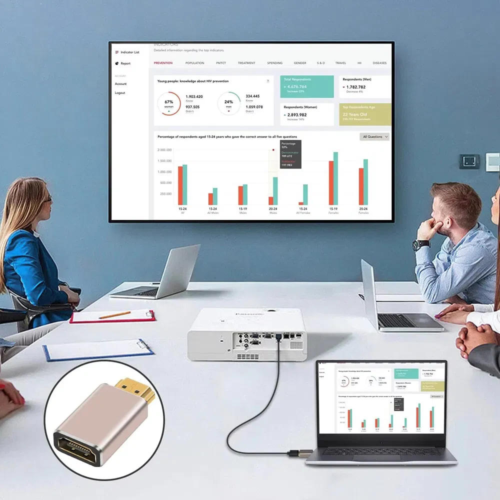 Конвертер HDMI 2.1 8K 60 Гц, удлинитель