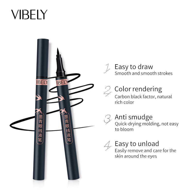 Wholesale Makeup Quick Dry Lasting Waterproof Sweat-Proof Smooth Liquid Eyeliner
