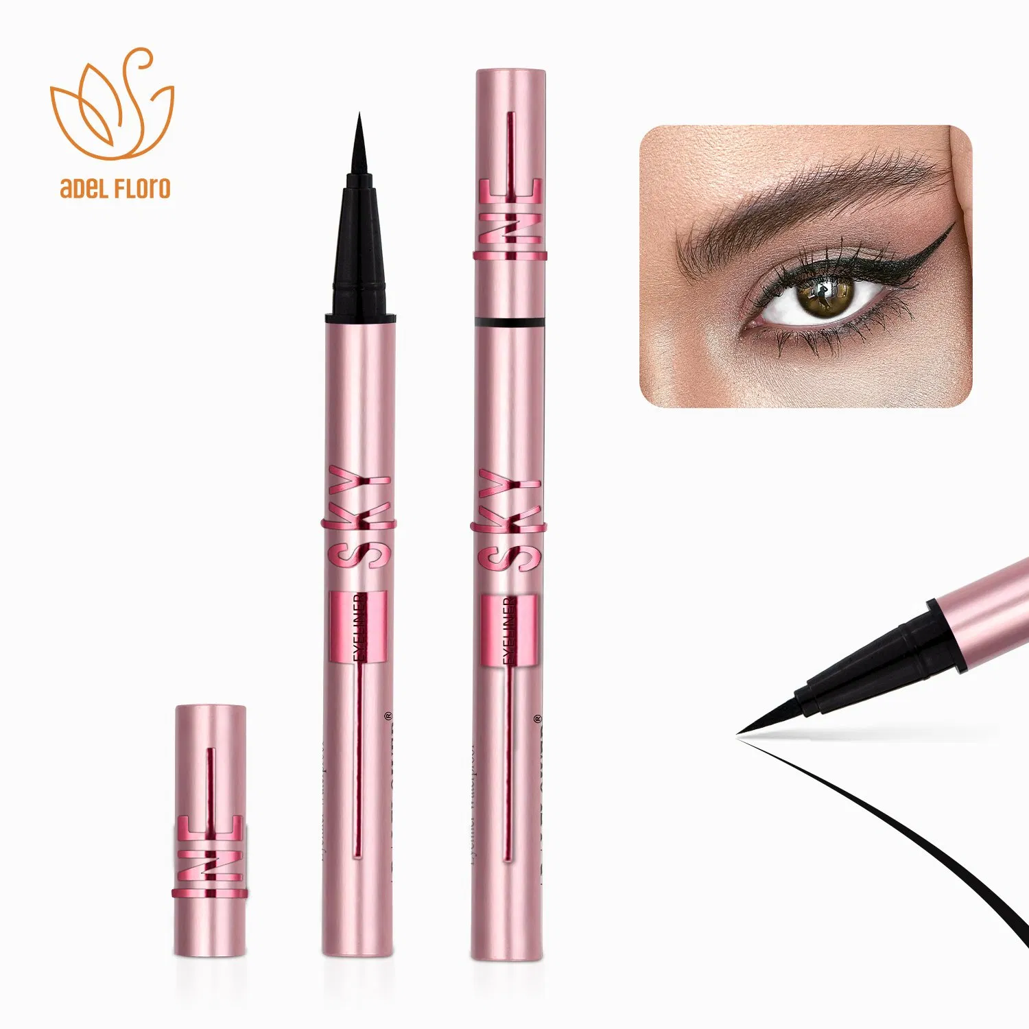 Best Permanent Hypoallergenic Waterproof Smudge Proof Vegan Black Liquid Eyeliner Free Sample