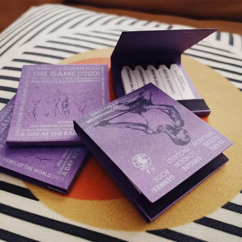 Customize Advertising Hotel Promotion Matchbook Custom Paper Sticks Bulk Holder Printed Match Books