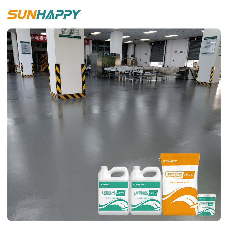 Good Adhesion Polyurethane Waterproof Coating PU Mortar Heavy-Duty Wear-Resistant Water-Based Polyurethane Mortar