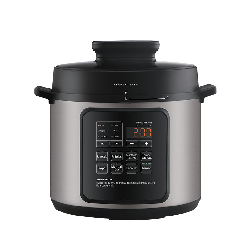 12 Preset Programs 6-Quart Stainless Electric Pressure Cooker with Safety Locks