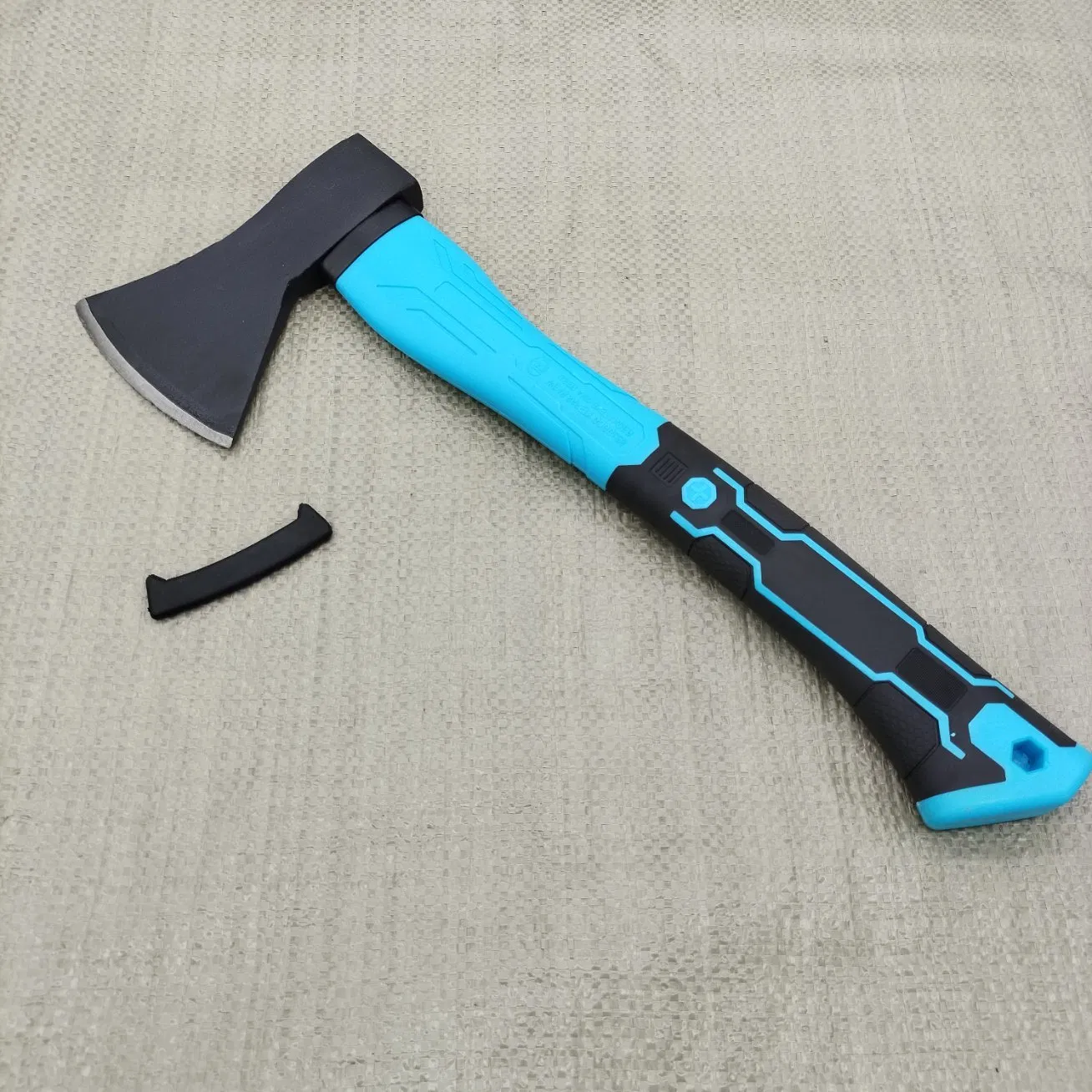 613 Type 500g 600g 800g Soft TPR Handle Flat and Chopping Head Polished Die Forged Steel Splitting Axes