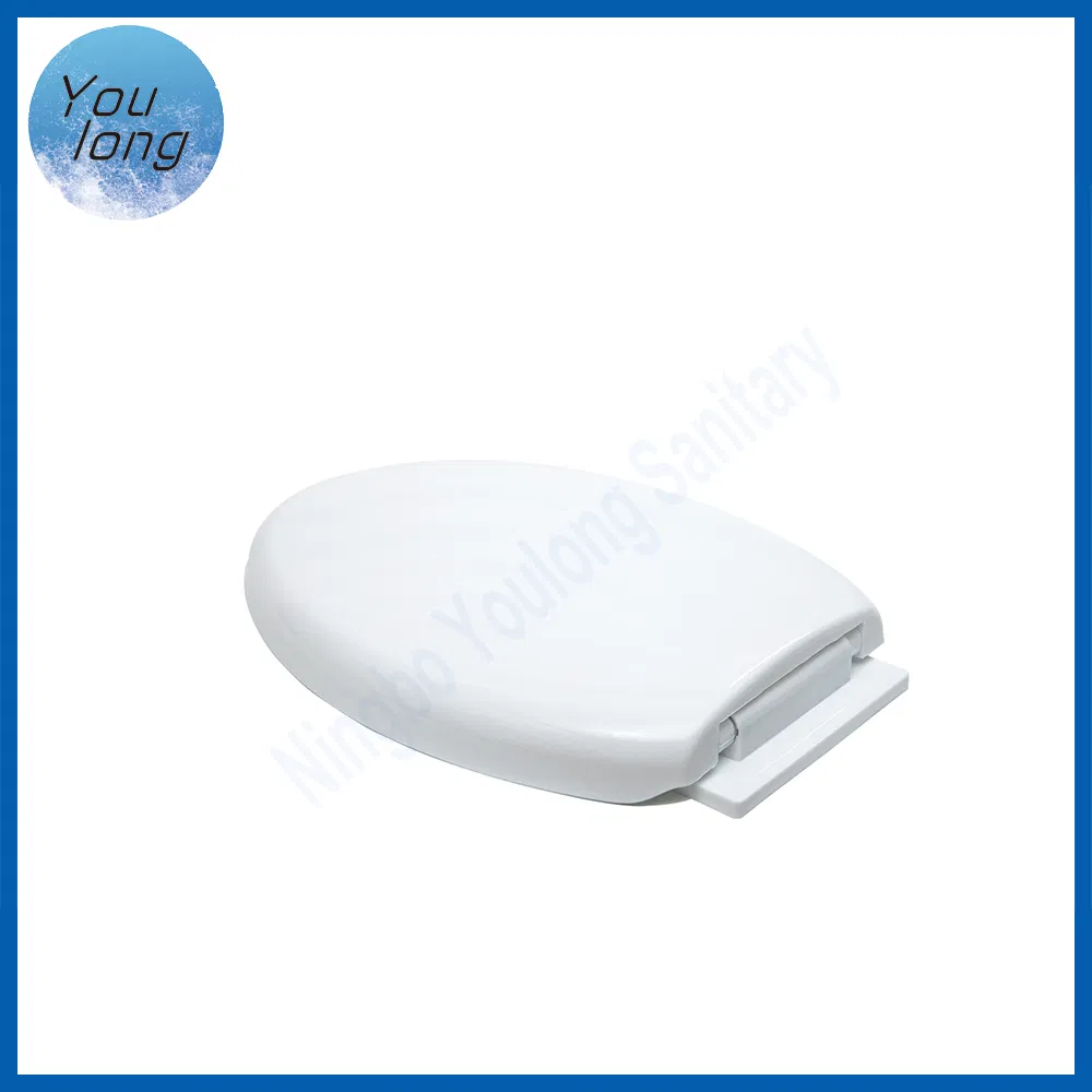 Bathroom White Color PP Soft Close Toilet Seat Cover for Toilet