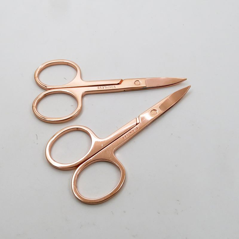 Rose Planting Beauty Scissor Stainless Steel Eyebrow Hair Facial Trimming Tweezers Scissors Tools for Manicure Care