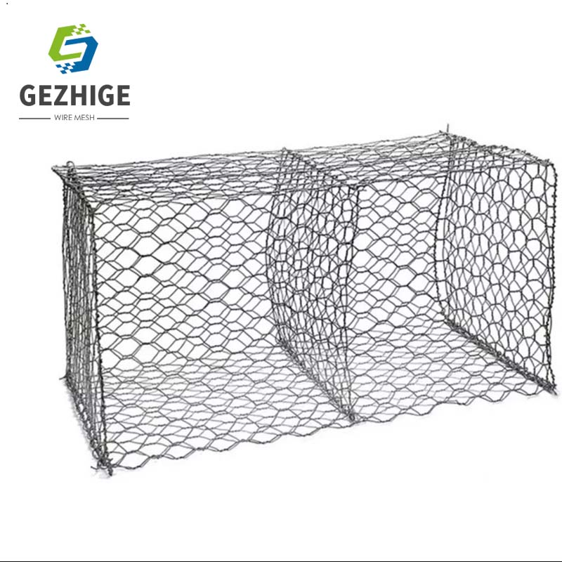 Gezhige 2mx1mx1m PVC Coated Welded Woven Hexagonal Mesh Galvanized Gabion for Gabion Retaining Wall