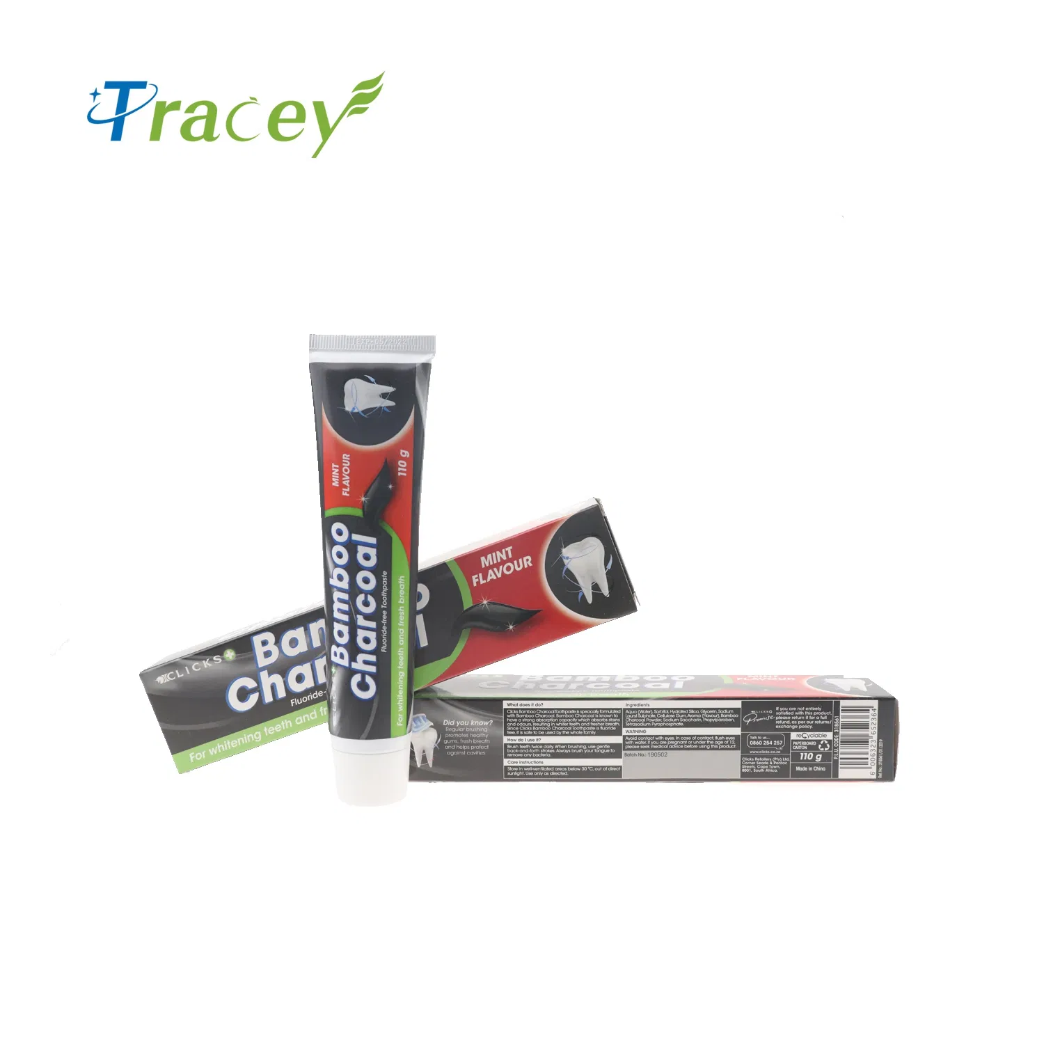 Free Samples Customize Logo Natural Herbal Teeth Whitening Bamboo Charcoal Black Carbon Toothpaste