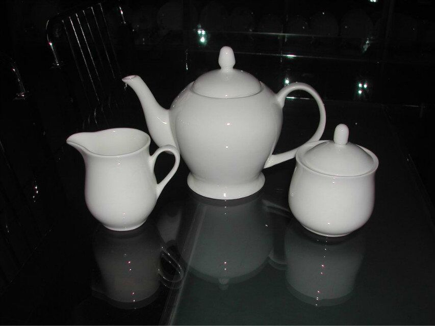 Ceramic Teapot Plate Cup Set