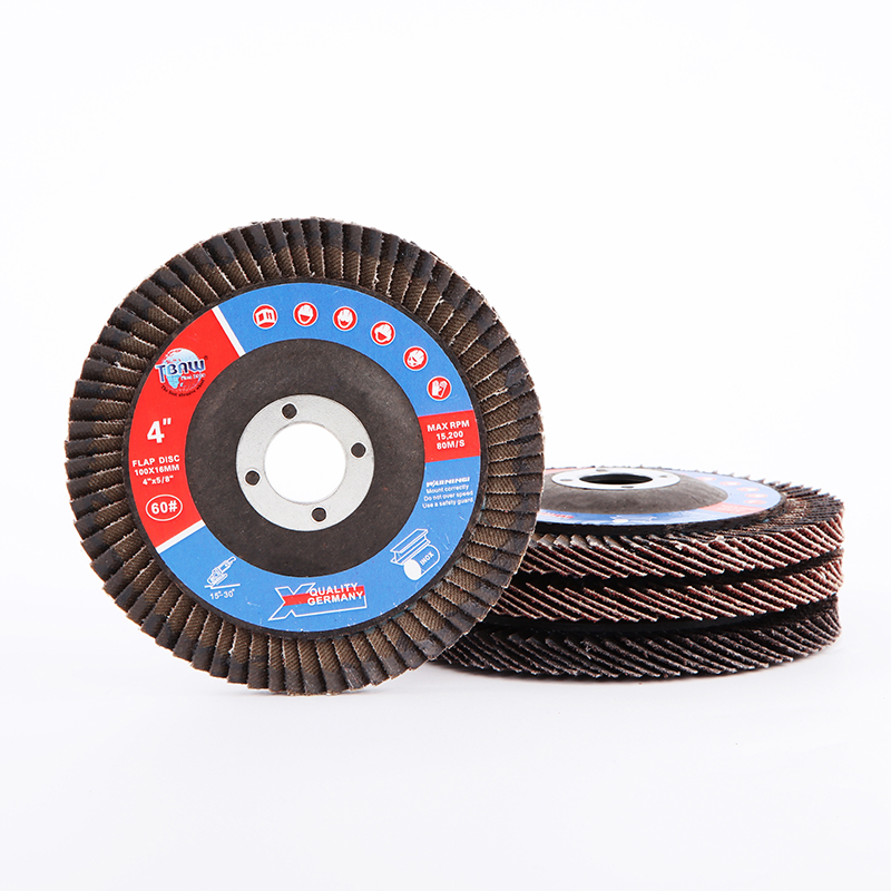 Лепестковый шлифовальный круг 100x16 мм, зерно 60, для металла