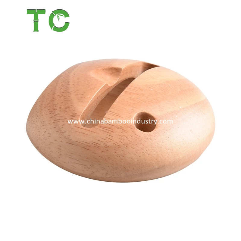 Wooden Sound Amplifier Pen Stand Cable Organizer Charging Phone Holder
