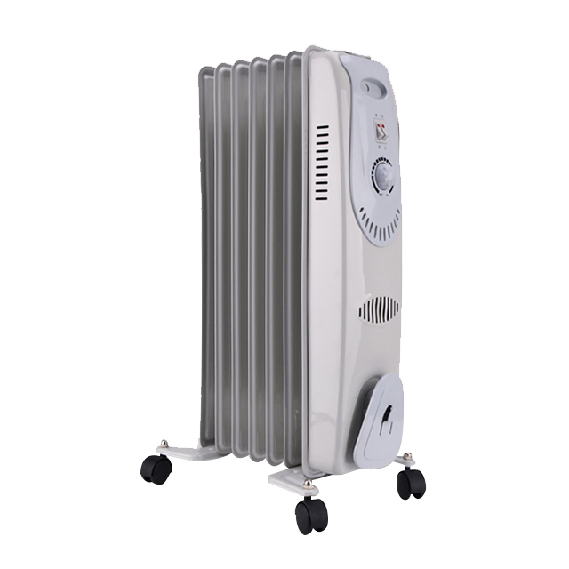 Efficient Oil-Filled Space Radiator Heater with Adjustable Thermostat for Comfortable Heating