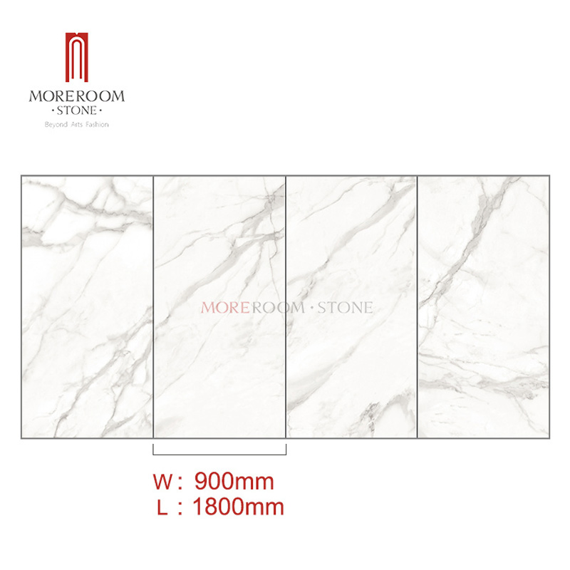 Foshan 900X1800 Full Body Light Grey Large Scale Porcelain Tiles Slabs