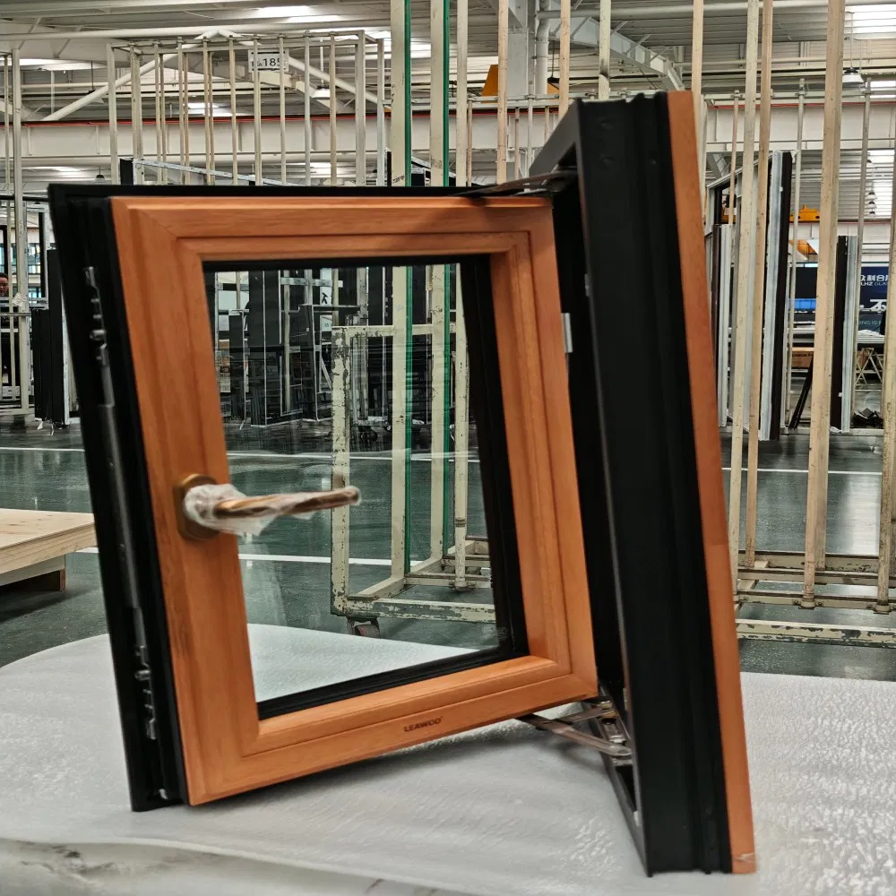 Best Design Wood French Window Wooden Aluminum Casement Window for Hpme