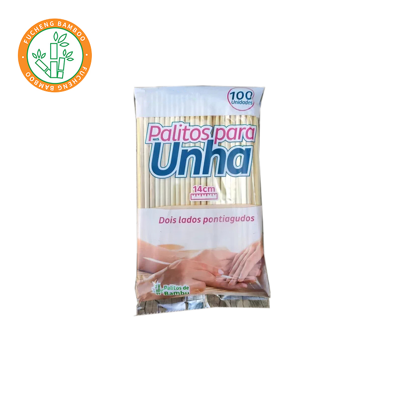 100 Pieces Bamboo Nail Tools: Ideal for Nail Polish Removal and Cuticle Pushing