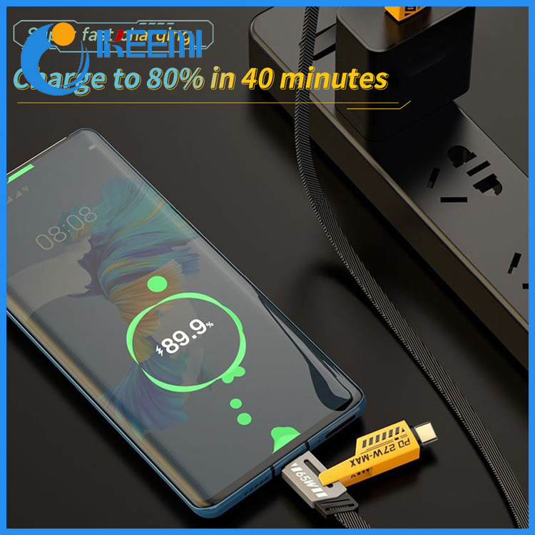 Универсальный кабель 4 в 1 USB-C PD 65W для быстрой зарядки